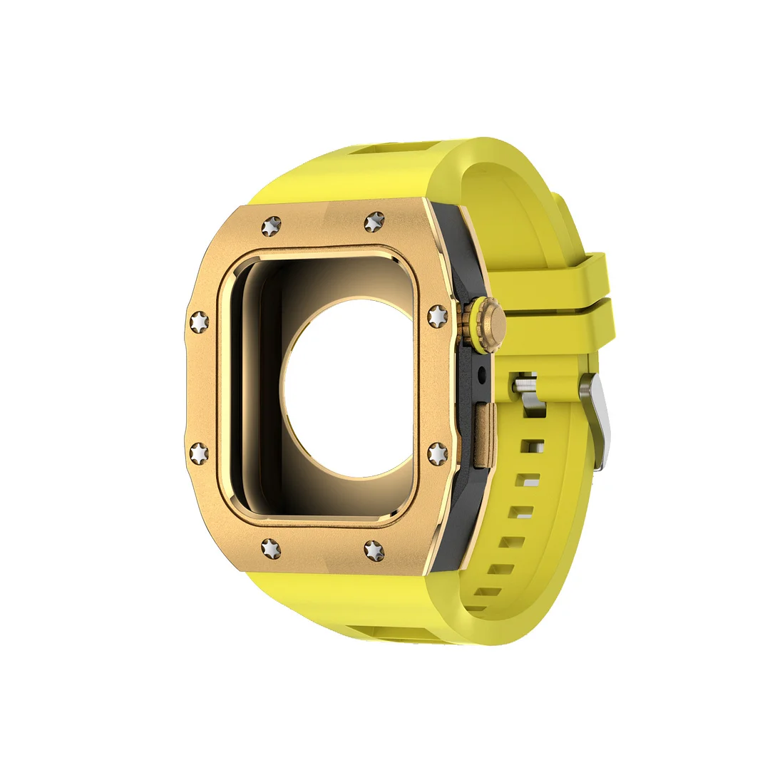 Luxury Metal Case Strap For Apple Watch Series