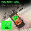 2Pin Wood Digital Moisture Meter W/ Backlit LCD Ygrometer for Wood Wall Firewall