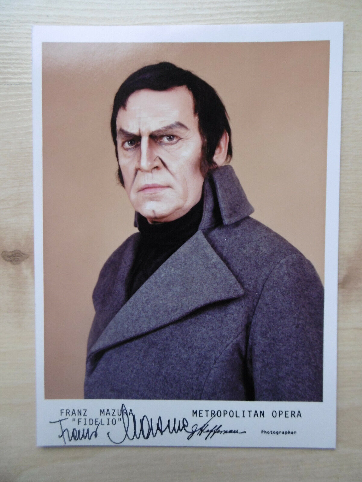 Franz Mazura Opera signed 5x7 inch Photo Poster painting autograph