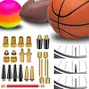21Pcs Bicycle Valve Adapter Set Aluminum Alloy Nozzle Inflation Kit for Air Pump