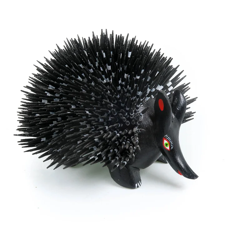 Black Porcupine - Oaxacan Alebrije Wood Carving