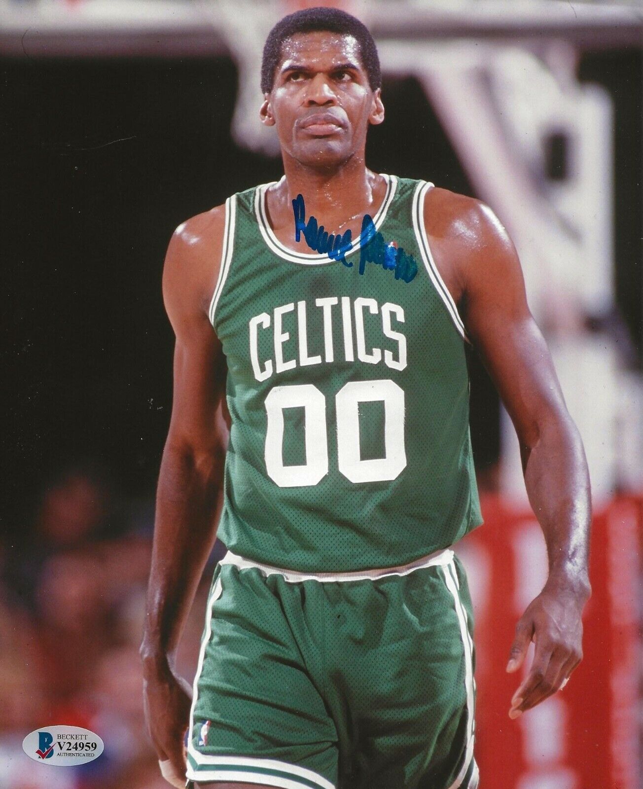 Robert Parish signed Boston Celtics signed 8x10 Photo Poster painting autographed 4 BAS Beckett