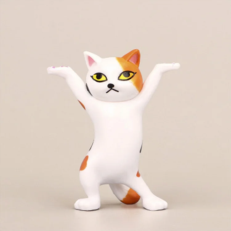 JOURNALSAY  Figurines Cat Pen Holder kawaii Pen Holder Home Decoration