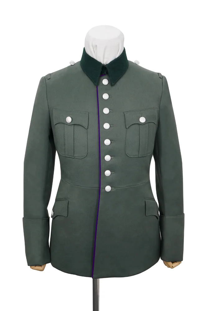   Wehrmacht German M1927 General Officer Gabardine Piped Service Tunic Jacket II German-Uniform