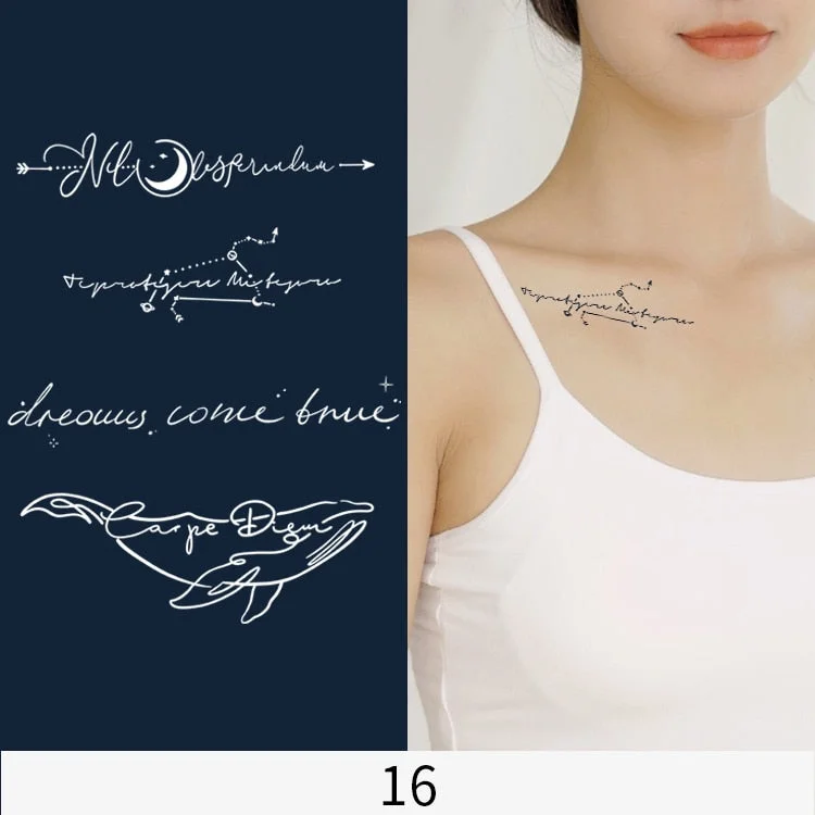 Basketball Anime Flower Butterfly Text Art Festival Cute Cool Waterproof Full Body Arm Men and Women Natural Temporary Tattoos