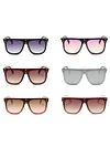 Oversized Square-Frame Acetate Sunglasses