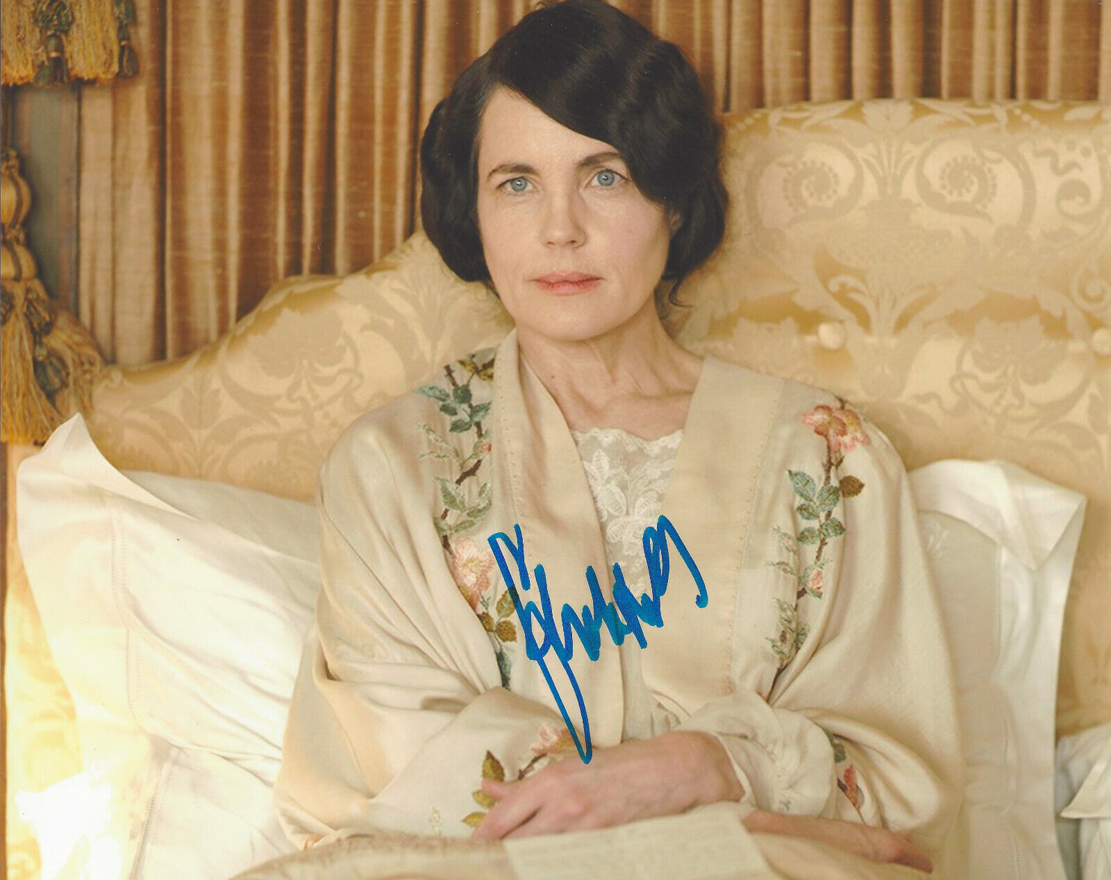 ELIZABETH MCGOVERN SIGNED AUTHENTIC 'DOWNTON ABBEY' 8X10 Photo Poster painting C w/COA ACTRESS