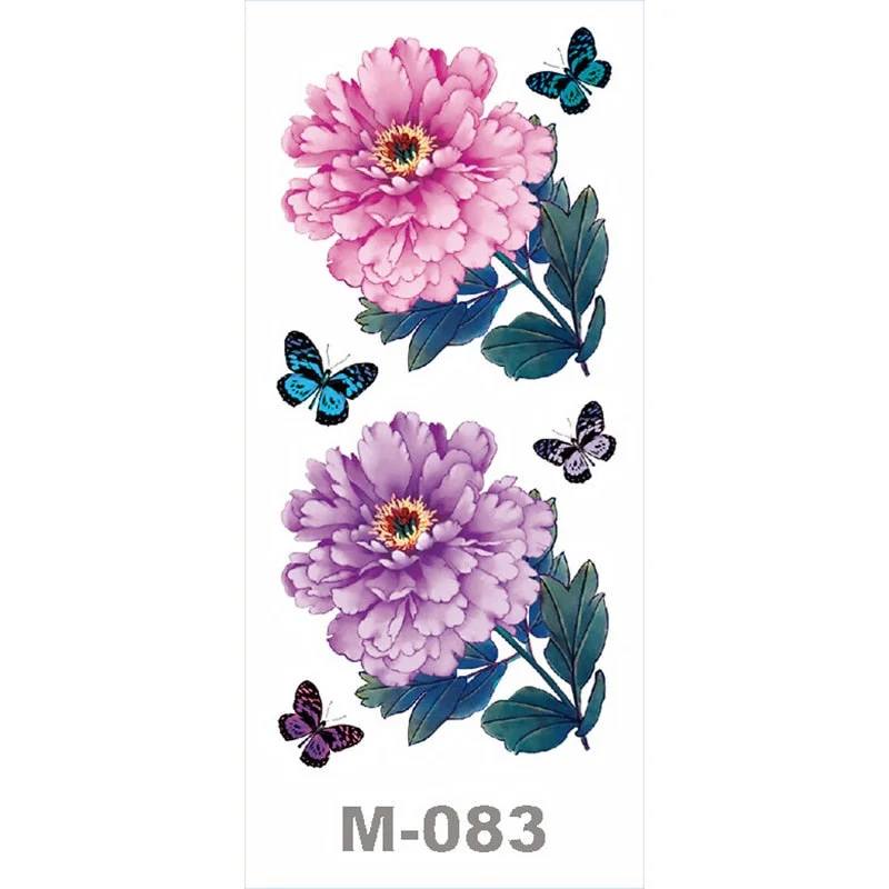 SDRAWING Temporary Tattoo Stickers Butterfly Flower Eagle Scorpion Men And Women Small Size Art Tattoo Neck Hip Arm Chest