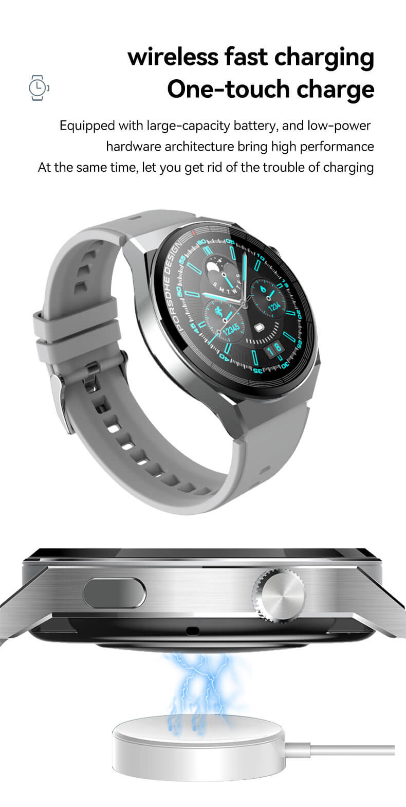 Findtime Smart Watch with ECG Monitoring Bluetooth Calling NFC AI Voice Assistant