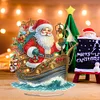 (US Local)Santa Claus & Boat DIY Table Top Diamond Painting Ornament Kits