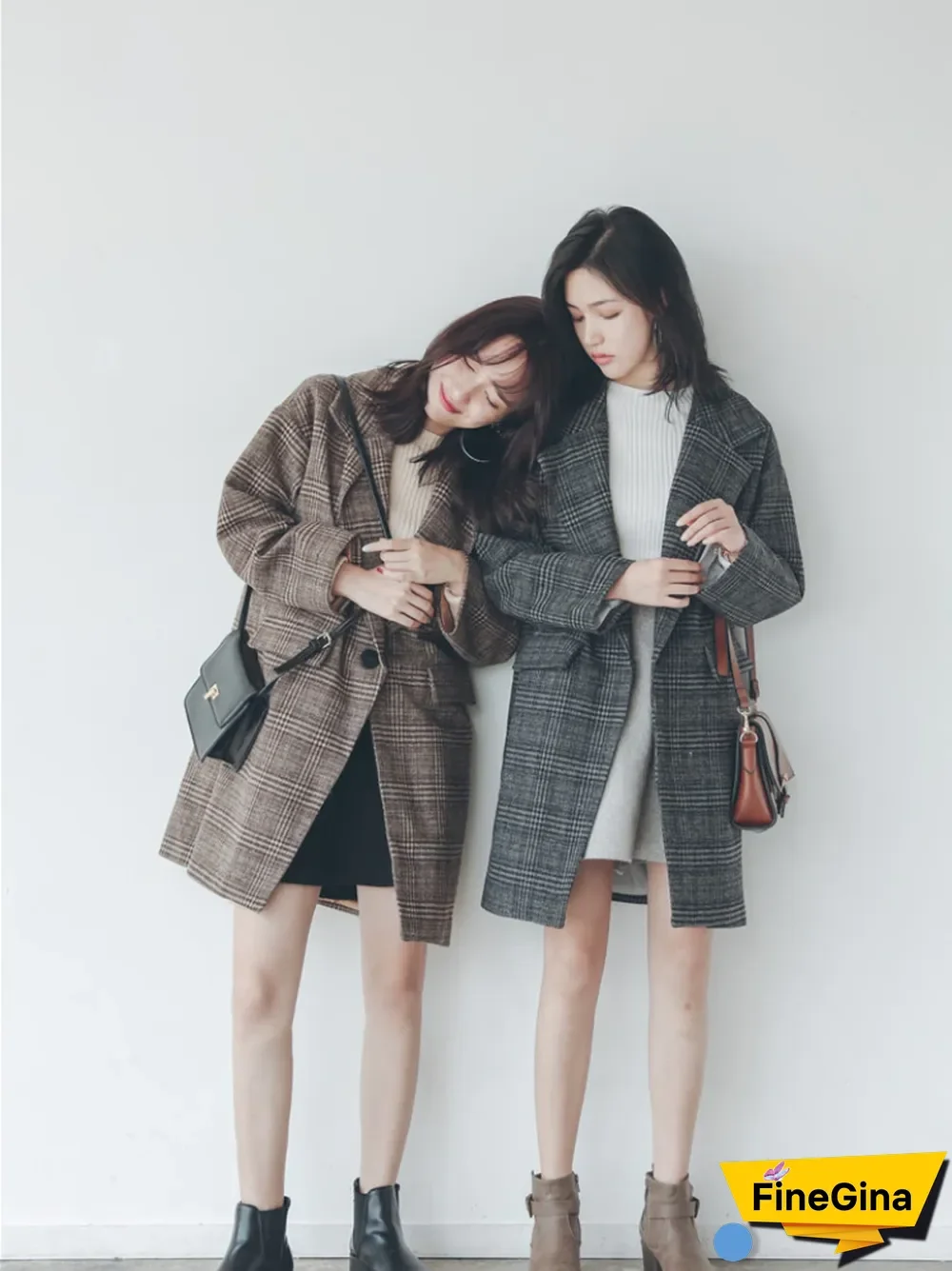 Fall Winter New Cotton Thick Plaid Woolen Coat Women Korean Fashion Slim Fit Jackets Female Turn Down Clothing Outwear