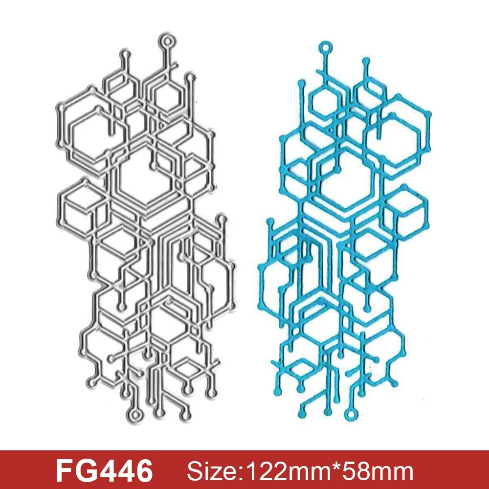 Fashion Punk Style Set Metal Cutting Frame Templates Scrapbooking Embossing Paper Cards Photo Album Craft Stencils Dies