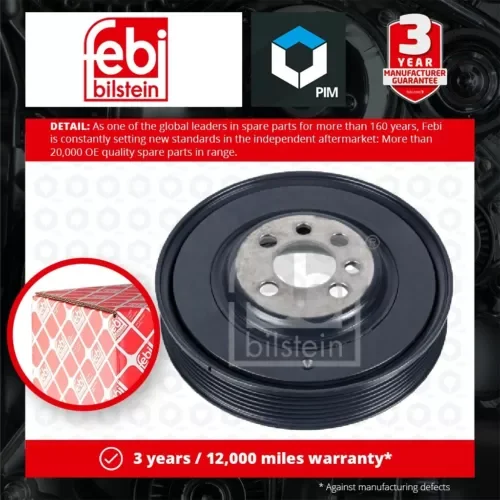 Dronehint Crankshaft Pulley 32187 Febi Belt 06A105243C 06A105243E 06B105243F 6A105243C New Parts