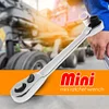 1/4 inch Mini 72 Tooth Ratchet Wrench CR-V Socket Spanner Car Repair Tool