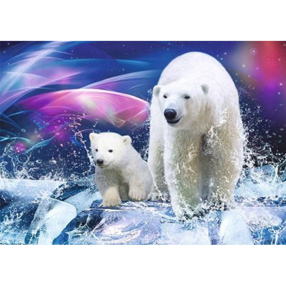 

Polar White Bear - Round Drill Diamond Painting - 40*30CM, 501 Original