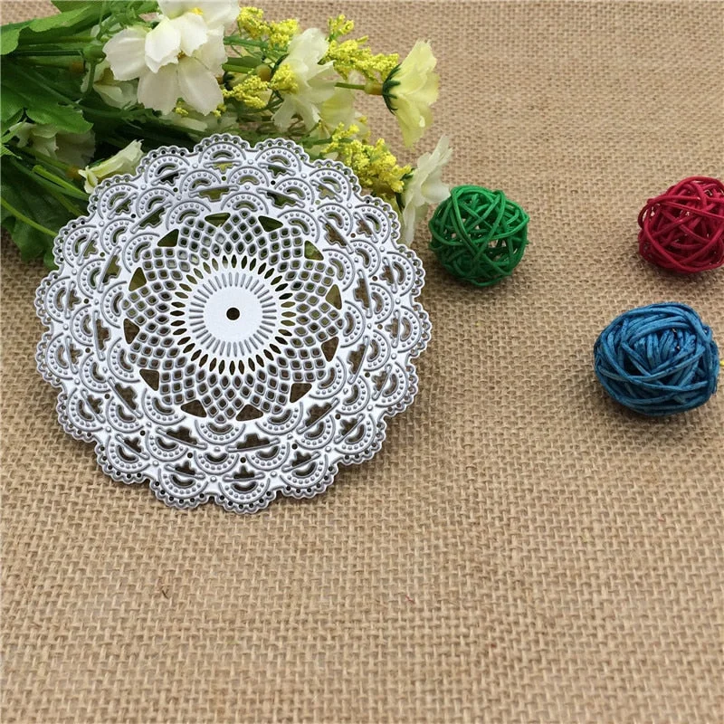 Delicate Floral Pattern Design Metal Die Cutting Dies Scrapbooking Embossing Die Cut Stencil DIY Decoative Wedding Cards