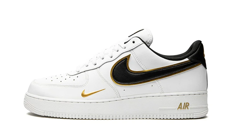 Air Force 1 '07 LV8 "Double Swoosh - White / Black / Gold"