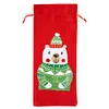 5D DIY Special Shaped Drill Diamond Painting Christmas Bear Wine Bottle Bags Covers Kits