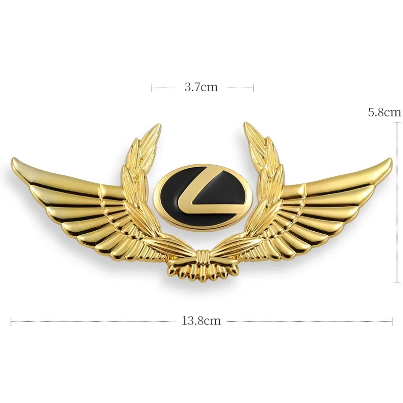 3D car metal badge decorative side label (customized car logo)