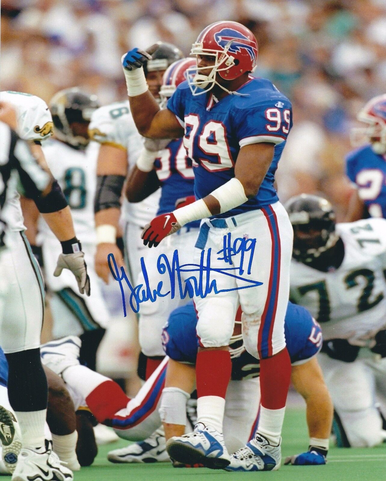 Signed 8x10 GABE NORTHERN Buffalo Bills Autographed Photo Poster painting w/COA