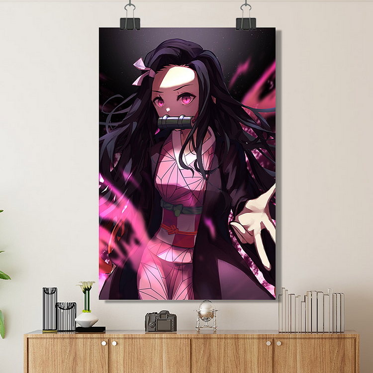 Demon Slayer-Nezuko Kamado/Custom Poster/Canvas/Scroll Painting/Magnetic Painting