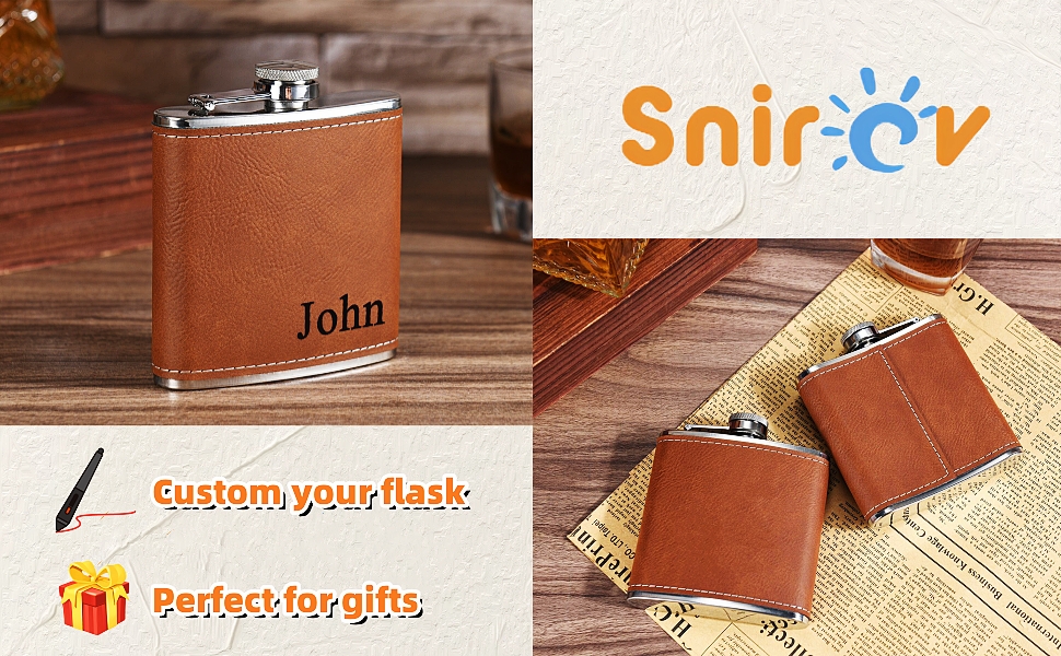 personalized flask for men