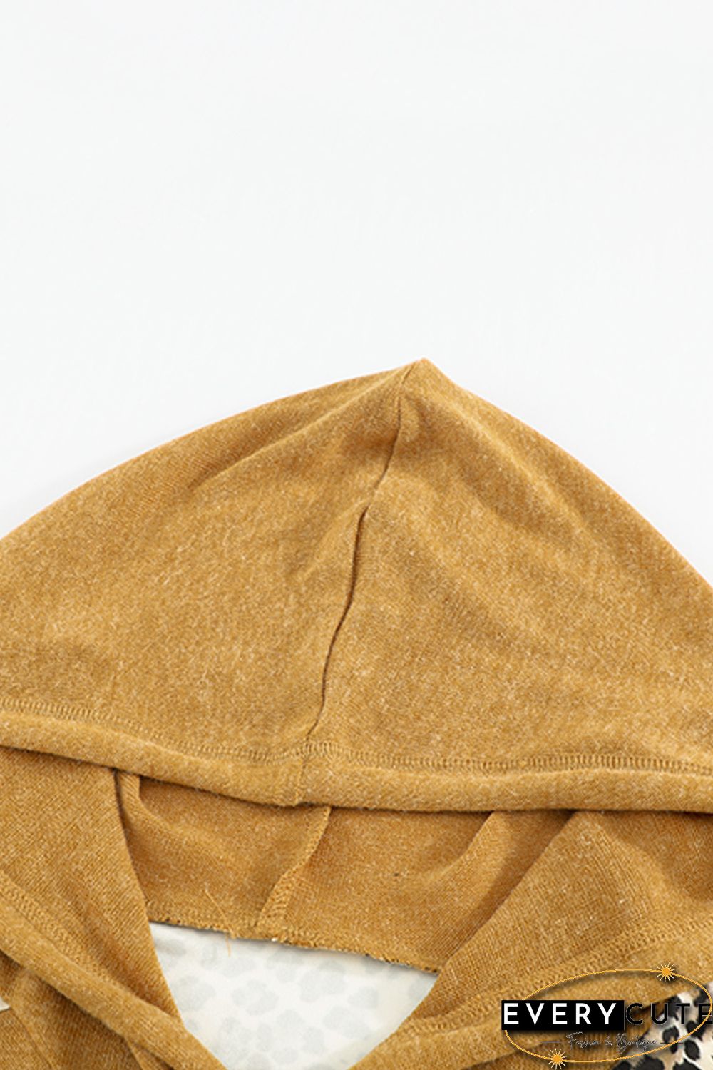 Leopard Patchwork Pullover Hoodie