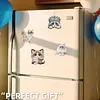 4PCS 2D/Flat Acrylic DIY Diamond Art Fridge Magnet Kit Ragdoll Cat Design DIY Art Fridge Magnet Refrigerator Sticker Magnetic Diamond Art Decor Refrigerator Mailbox Home Decoration DIY Crafts