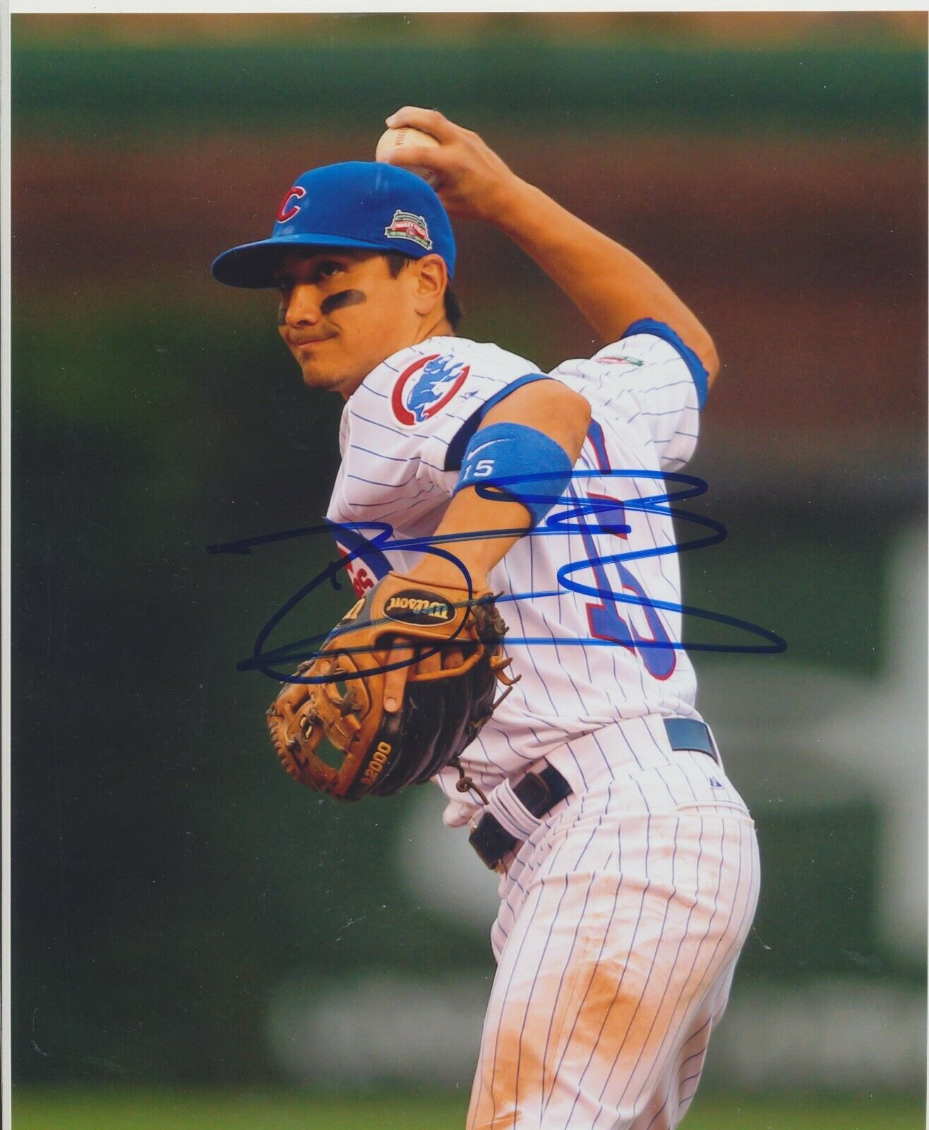 Darwin Barney autographed 8x10 Chicago CubsC473