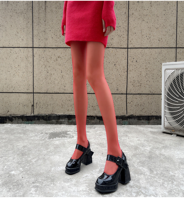 Ootddress New Tights Women Stockings Slim See-Through Lingerie Lace Leggings Winter Women's Pantyhose Red Bodys Sexy Mujer Bottom