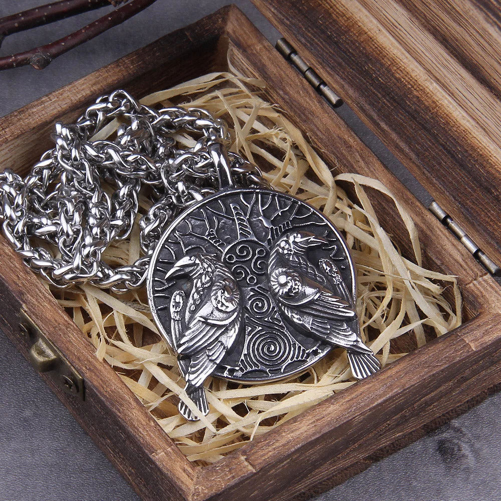 Huginn and Muninn Pendant