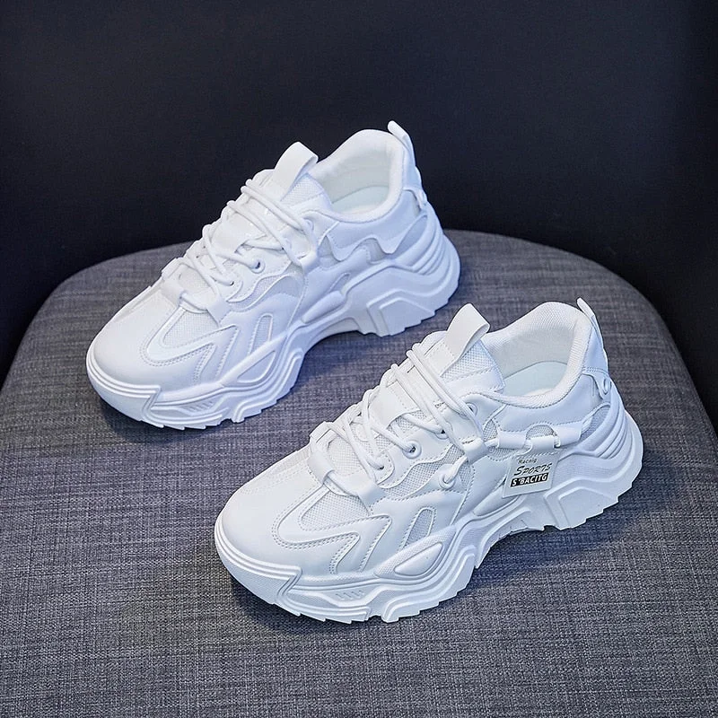 Sneakers for Women with Free Shipping 2022 Designer Platform Casual Sports Running Vulcanized White Shoes Female Chunky Sneaker