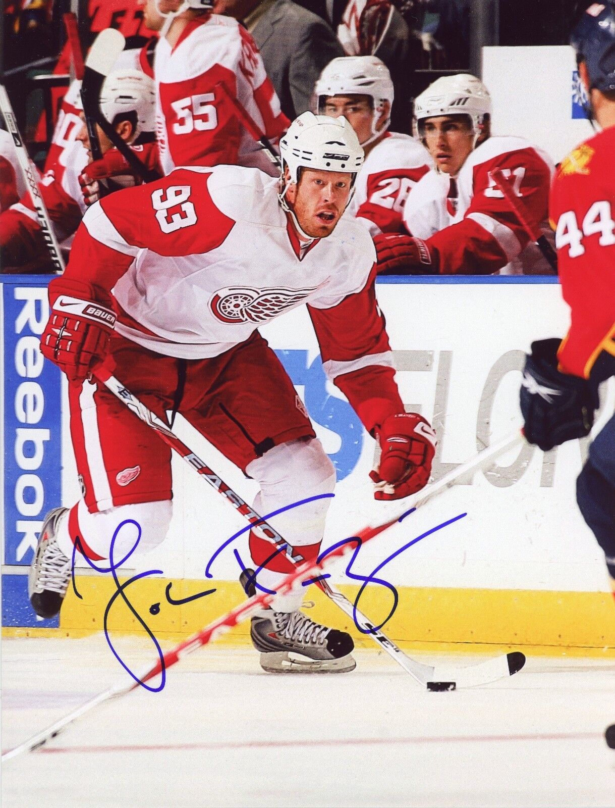 JOHAN FRANZEN Authentic Hand-Signed Detroit Red Wings