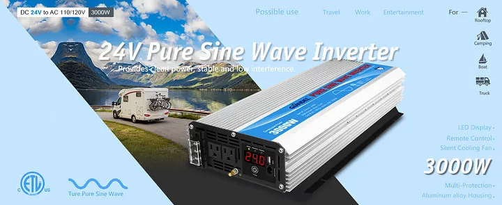 Invertitore Solare Solartronics FS3000DR 24V A 230V - 3000 Watt Sinusoidale Pura Per Impianti Isolati