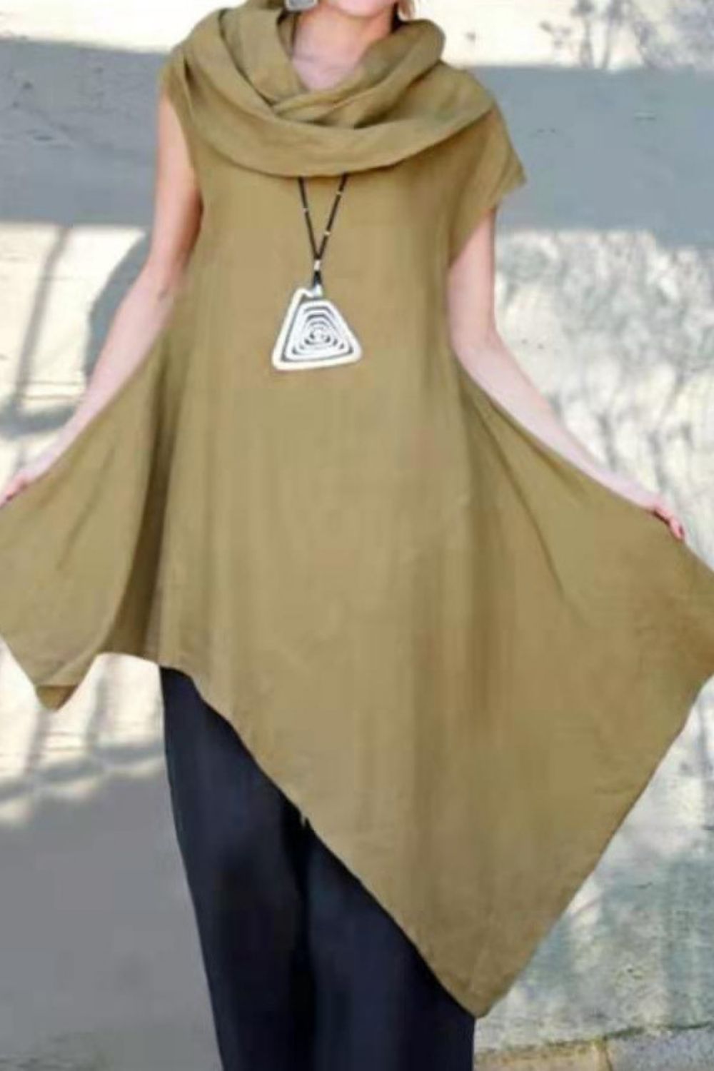2021 New Irregular Solid Color Big Swing Dress Plus Size Women'S Short Sleeve Dress