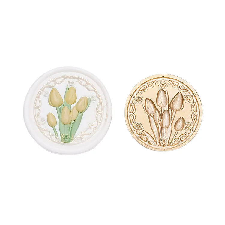 Diy Fire Lacquer Round Sealing Wax Stamp Head gbfke