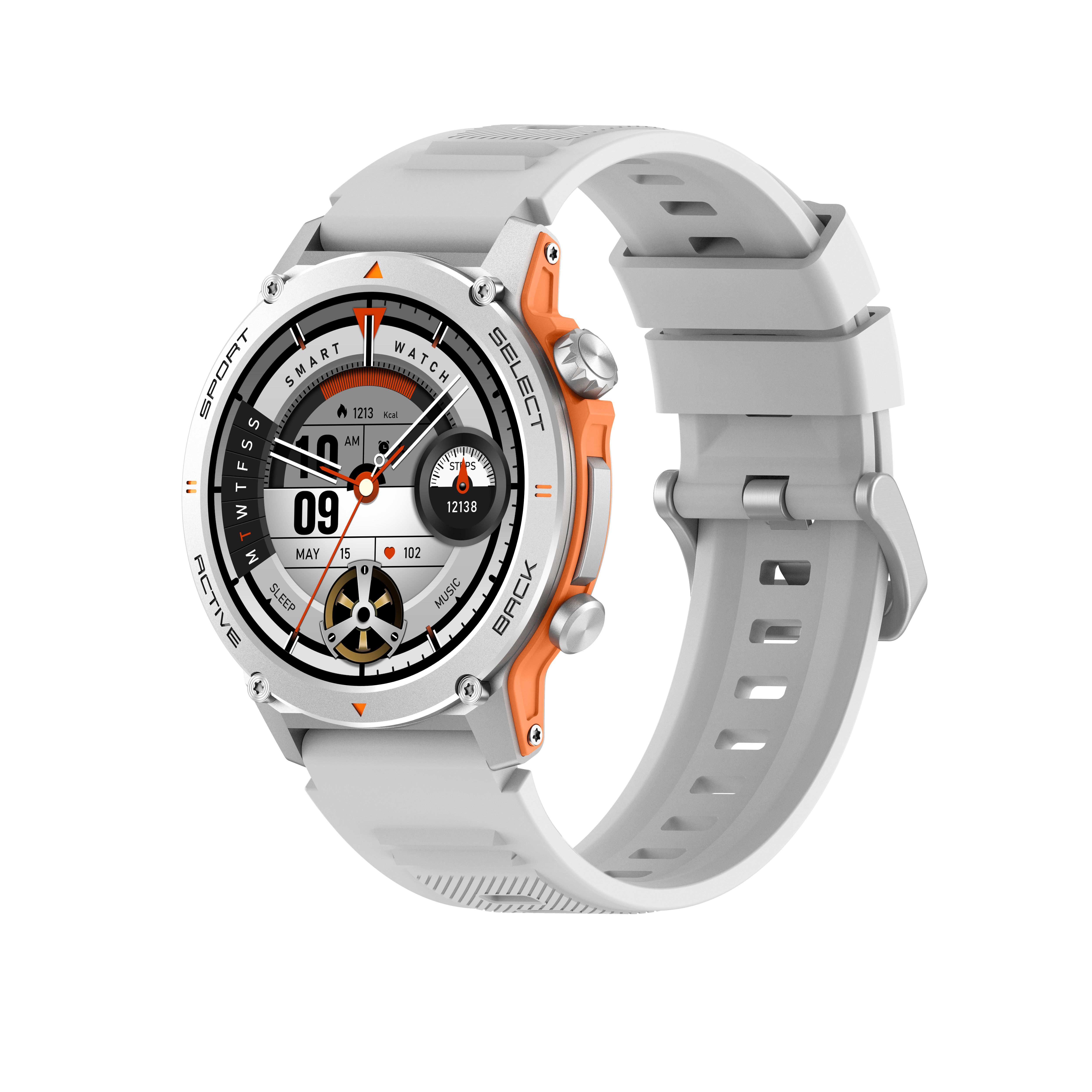 NBX Z136 Sport Smart Watch white color