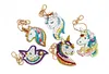 5pcs DIY Full Drill Diamond Paintng Special-shaped Unicorn Keychains Kit