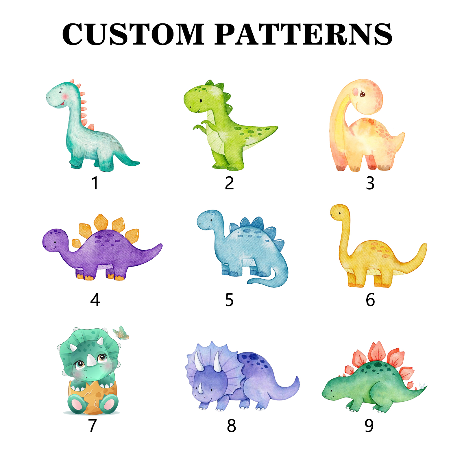 Personalised Pencil Case Custom Name & Dinosaur Pattern Pen Pouch Back To School Gift for Boys Girls-Jessemade AU