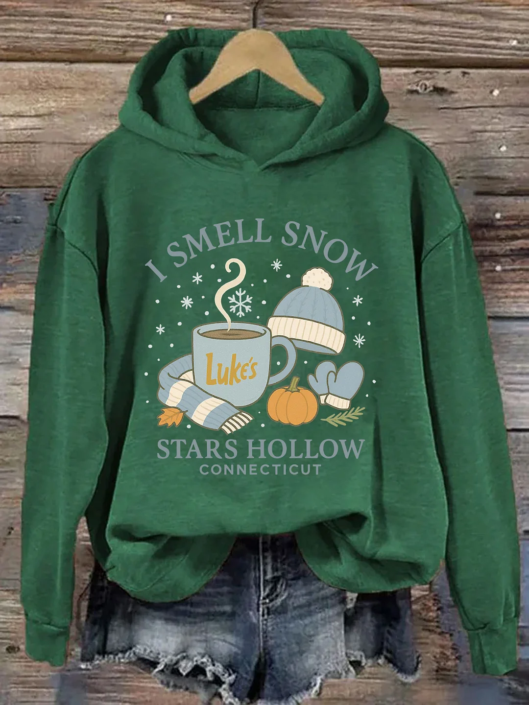 I Smell Snow Stars Hollow Hoodie