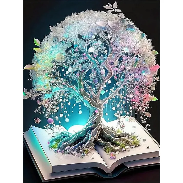 Wishing Tree 30*40CM (Canvas) Full Round Drill Diamond Painting gbfke