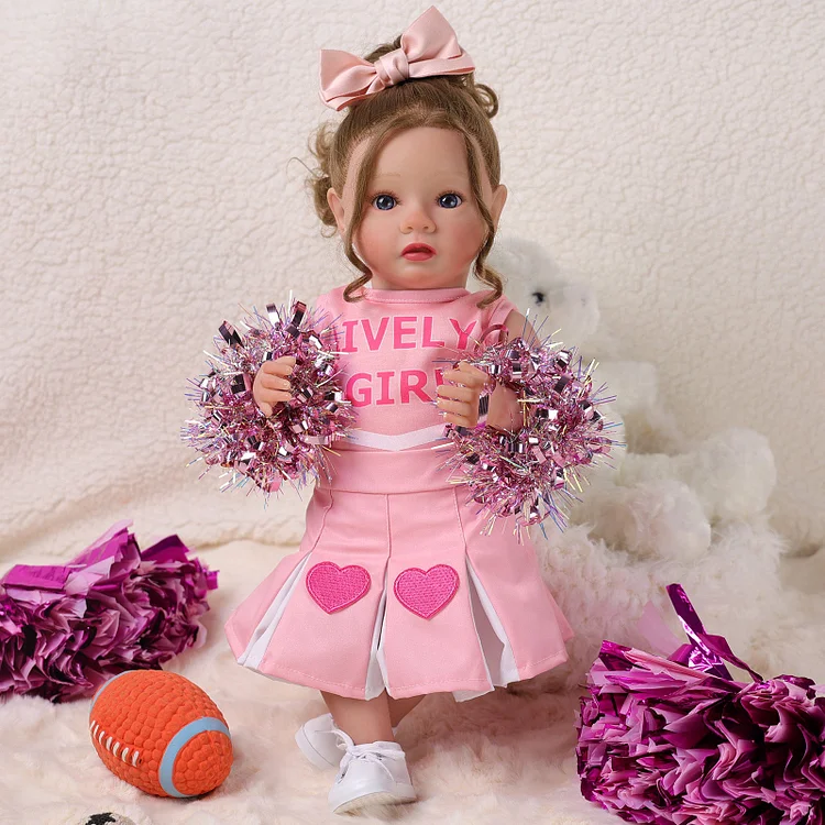 Babeside Daisy 20'' Reborn Baby Doll Energetic Cheerleading Girl Pink