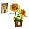 Artificial Flower Building Blocks for Adults Women for Home Decor (Sunflower)