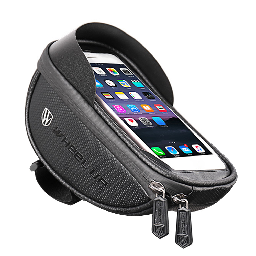 

WHEEL UP PU Bicycle Touch Screen Phone Bag MTB Bike Handlebar Pannier Pouch, 501 Original