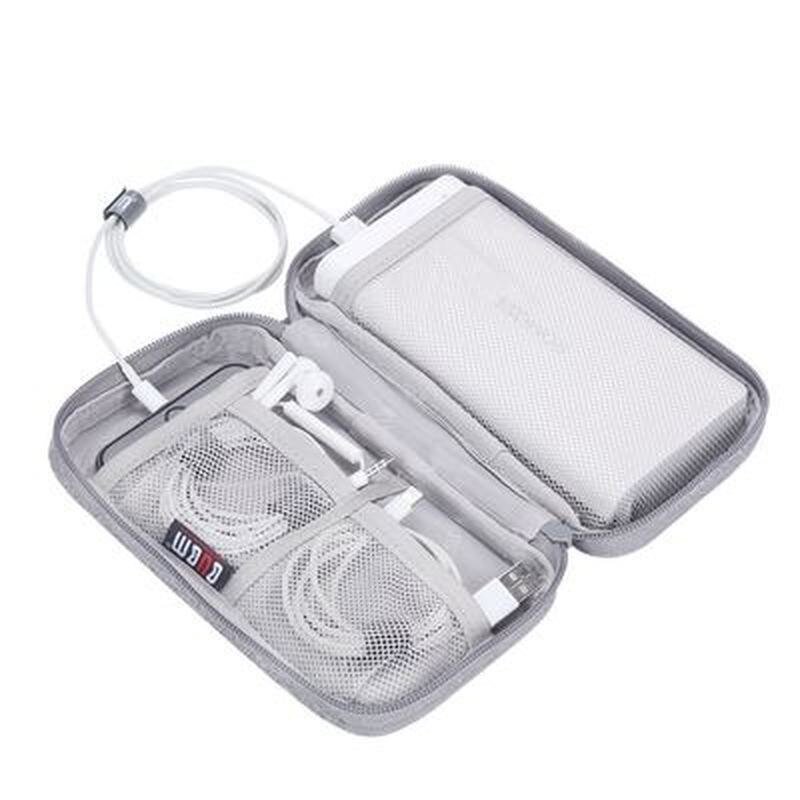 Portable Storage Bag Gadgets Zipper Bag Accessories Items Travel Portable Box High Quality Earphone Cord Bag US Mall Lifes