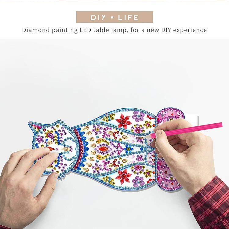 5d DIY Mandala LED Diamond Painting Light Cross Stitch Embroidery
