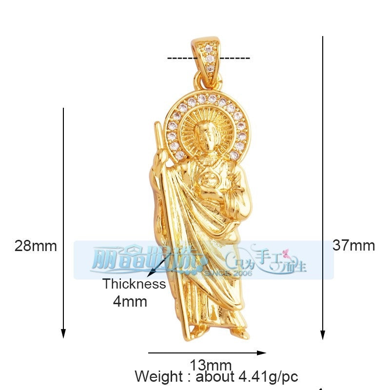 1 Piece 17*24mm 20 * 23mm Copper Human Pendant Jewelry Accessories