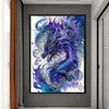 Purple Dragon-11CT Stamped Cross Stitch 50*70cm(Big Size)