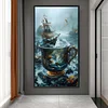 5D DIY Full Round Drill Diamond Painting Cup Kit Home Decor Art Craft 40x70cm