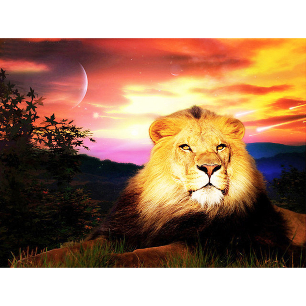 

Lion - Round Drill Diamond Painting - 40*30CM, 501 Original